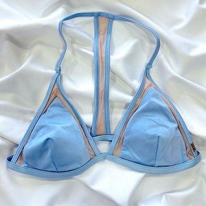 Victoria's Secret PINK Bikini Top - New Women | Color: Shimmery Blue | Size: L